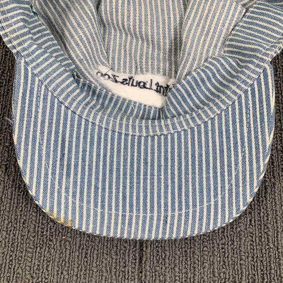 Saint Louis Zoo Engineer Train Conductor Cap Youth 59cm Hickory Stripe Snapback - Picture 12 of 17